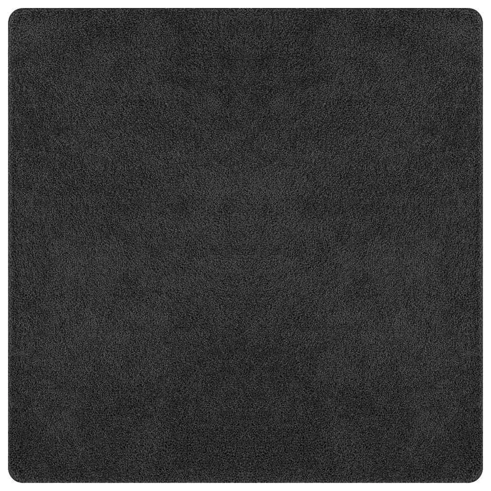 Neslystantis plaukuotas kilimas Tamsiai pilka 200 x 200 cm PP