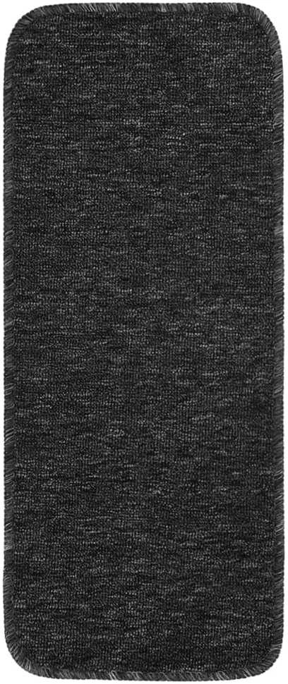 Neslystantys laiptų kilimėliai, 15vnt., antracito, 60x25cm