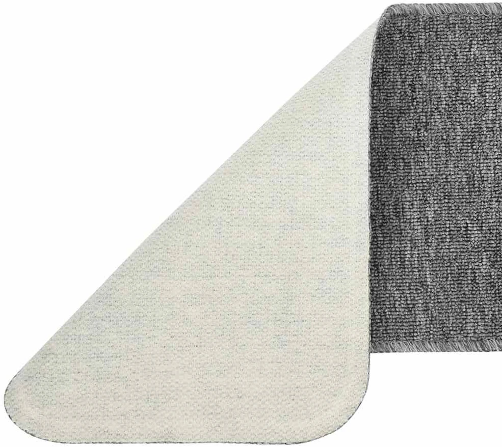 Neslystantys laiptų kilimėliai, 15vnt., pilki, 75x20cm