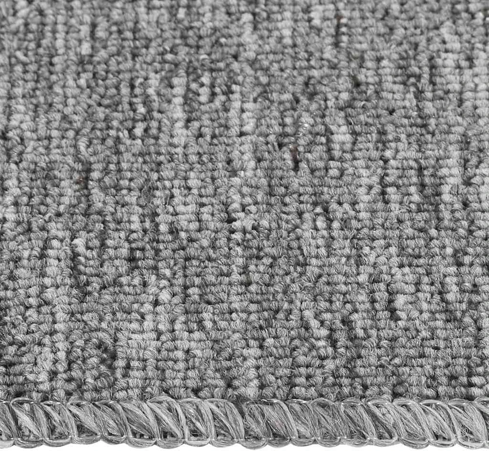 Neslystantys laiptų kilimėliai, 15vnt., pilki, 75x20cm