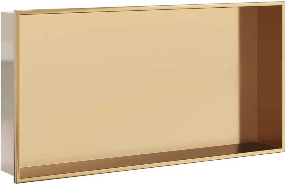 Nišinė dušo lentyna, auksinė, 62x32x9cm, nerūdijantis plienas
