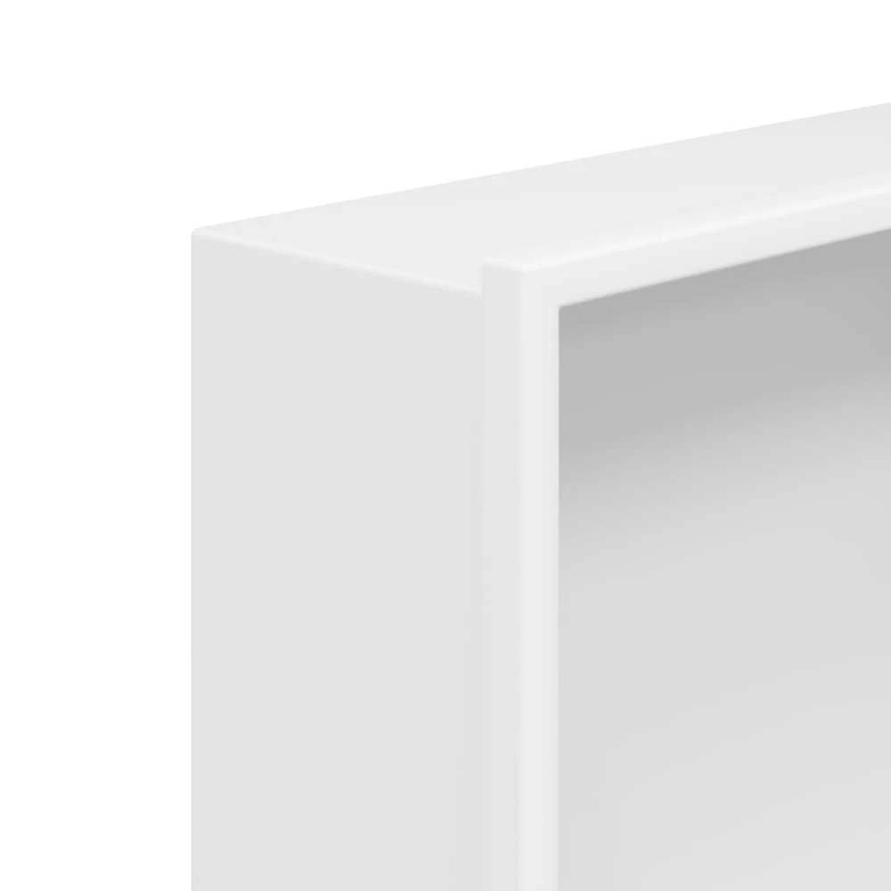 Nišinė dušo lentyna, matinės baltos spalvos, 32x62x9cm, plienas