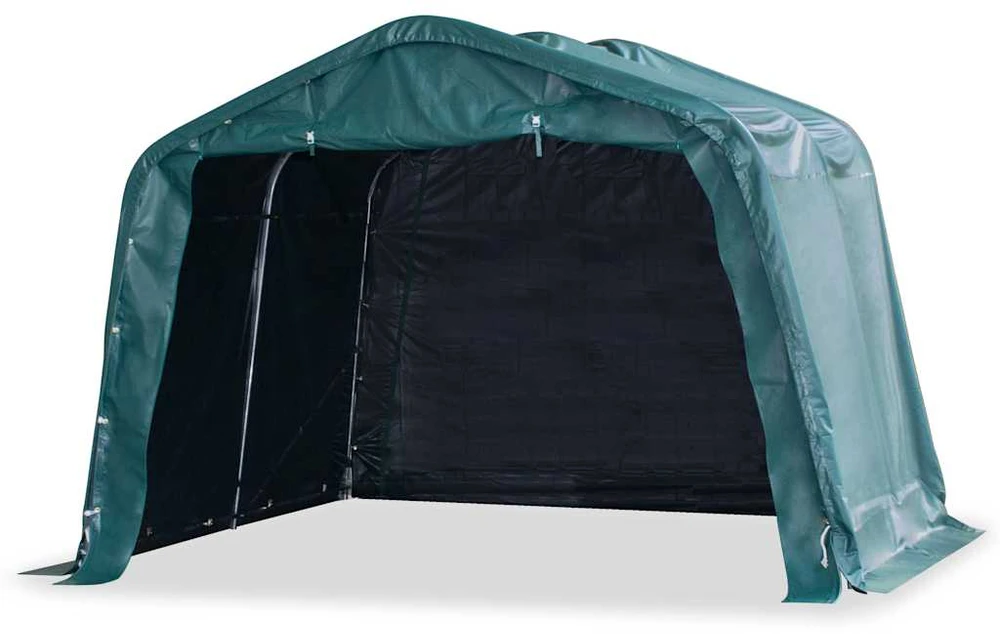 Nuimama palapinė gyvuliams, žalia, 3,3x3,2m, PVC, 550g/m²