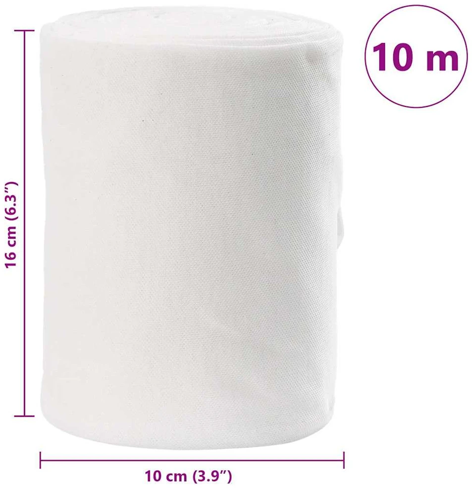Nuotekų vamzdis Balta 16 x 1000 cm Audinys