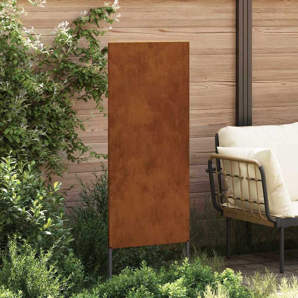 Sodo privatumo ekranas „Fretwork“ Rūdijanti 50 x 140 cm