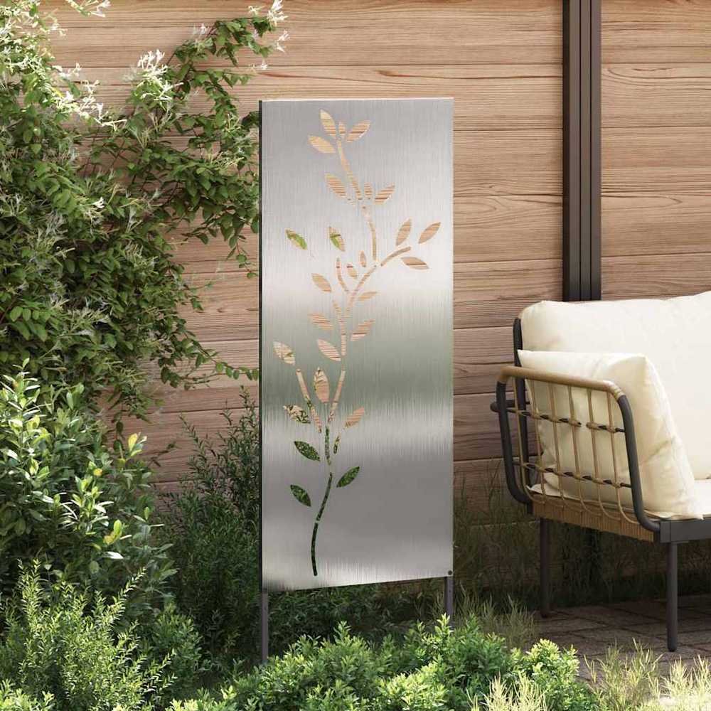 Sodo privatumo ekranas Sidabro 50 x 140 cm Nerūdijantis plienas