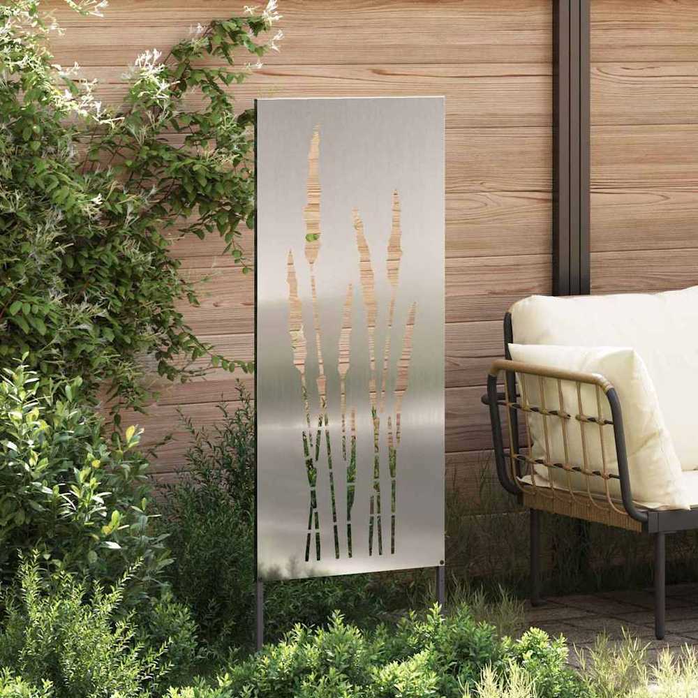 Sodo privatumo ekranas Gėlių Sidabro 50 x 140 cm