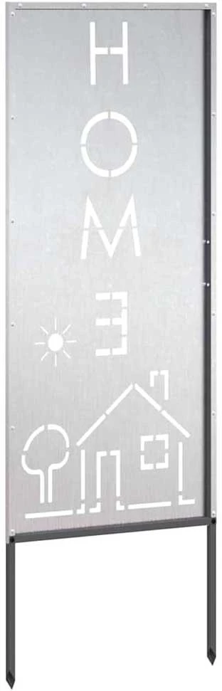 Sodo privatumo ekranas Sidabro 50 x 140 cm Nerūdijantis plienas