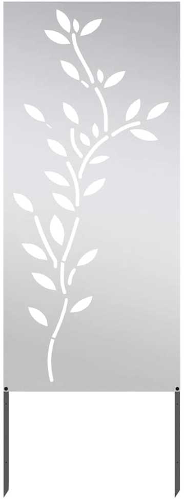 Sodo privatumo ekranas Sidabro 50 x 140 cm Nerūdijantis plienas