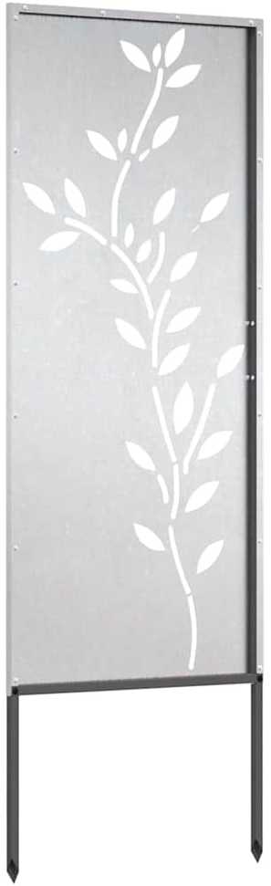 Sodo privatumo ekranas Sidabro 50 x 140 cm Nerūdijantis plienas