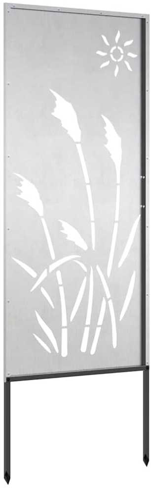 Sodo privatumo ekranas Sidabro 50 x 140 cm Nerūdijantis plienas