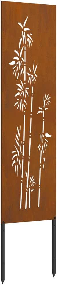 Sodo privatumo ekranas Gėlių Rūdijanti 32 x 140 cm