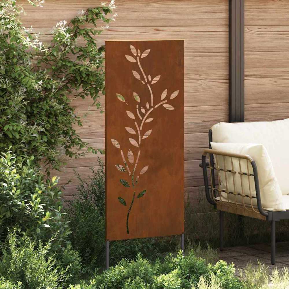 Sodo privatumo ekranas Gėlių Rūdijanti 50 x 140 cm