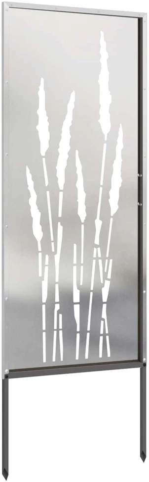 Sodo privatumo ekranas Sidabro 50 x 140 cm Nerūdijantis plienas