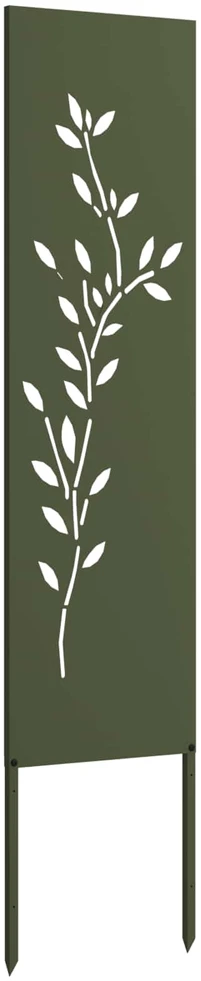 Sodo privatumo ekranas Gėlių Alyvuogių žalia 32 x 140 cm