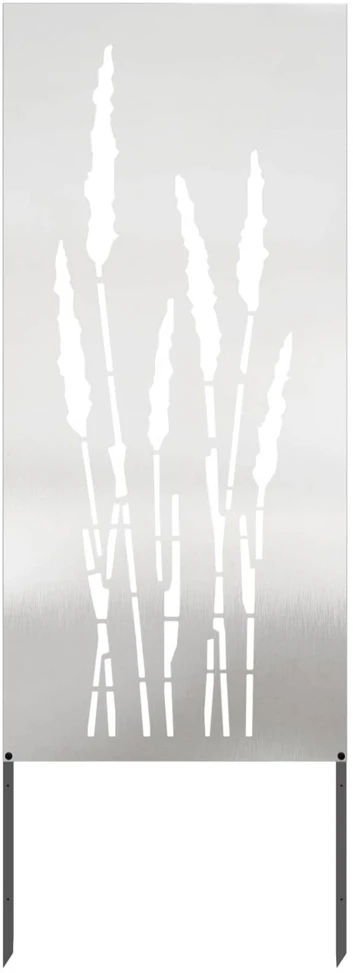 Sodo privatumo ekranas Sidabro 50 x 140 cm Nerūdijantis plienas