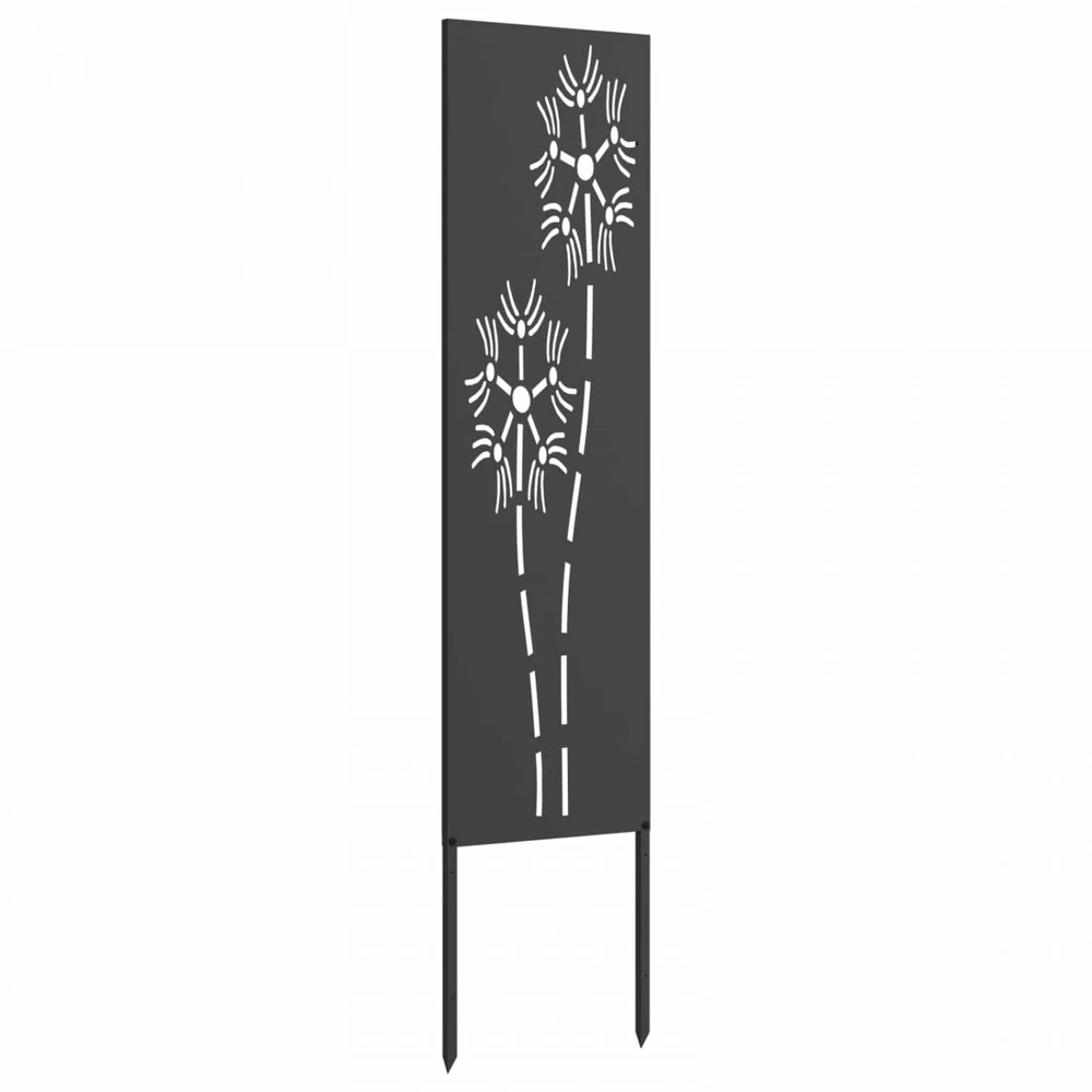 Sodo privatumo ekranas „Fretwork“ Juoda 32 x 140 cm