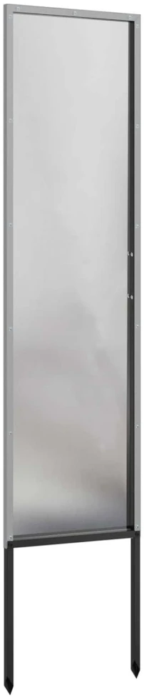 Sodo privatumo ekranas Sidabro 32 x 140 cm Nerūdijantis plienas