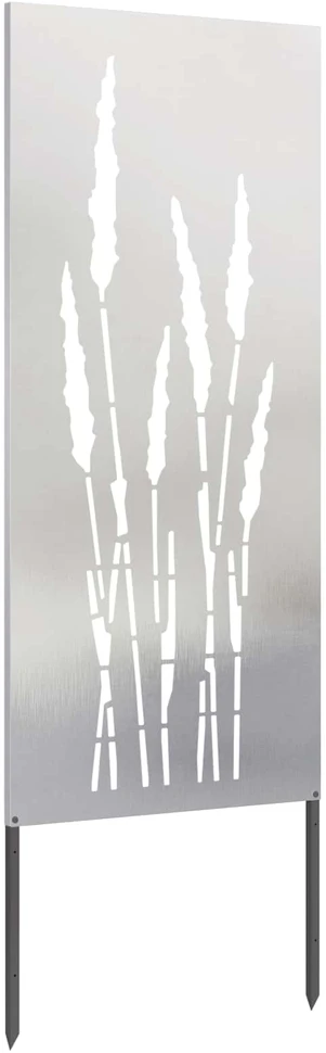 Sodo privatumo ekranas Sidabro 50 x 140 cm Nerūdijantis plienas