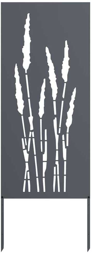 Sodo privatumo ekranas Gėlių Antracitas 50 x 140 cm