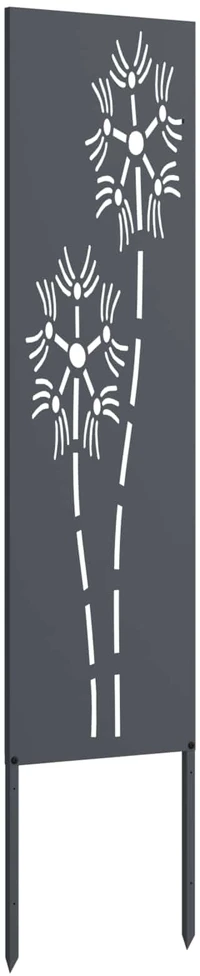 Sodo privatumo ekranas „Fretwork“ antracito spalvos 32 x 140 cm