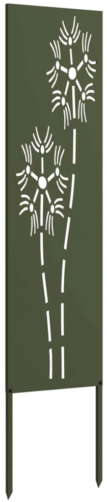 Sodo privatumo ekranas „Fretwork“ Alyvuogių žalia 32 x 140 cm