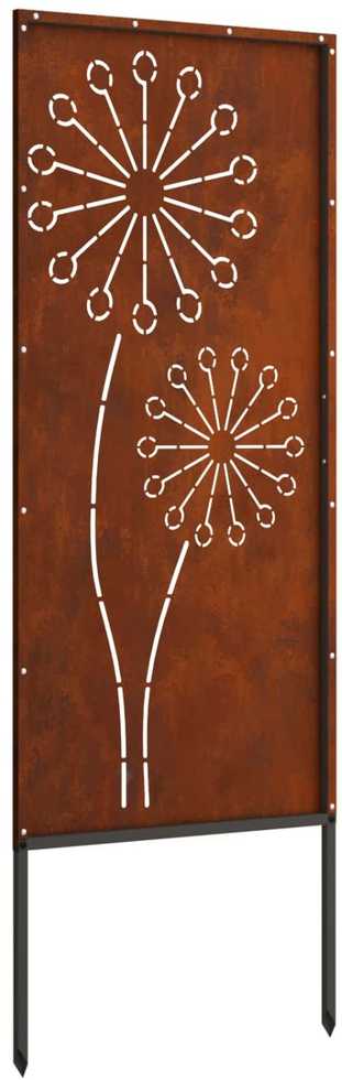 Nuotraukų rėmelis Sodo privatumo ekranas „Fretwork“ Rūdijanti 50 x 140 cm