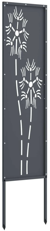 Sodo privatumo ekranas „Fretwork“ antracito spalvos 32 x 140 cm