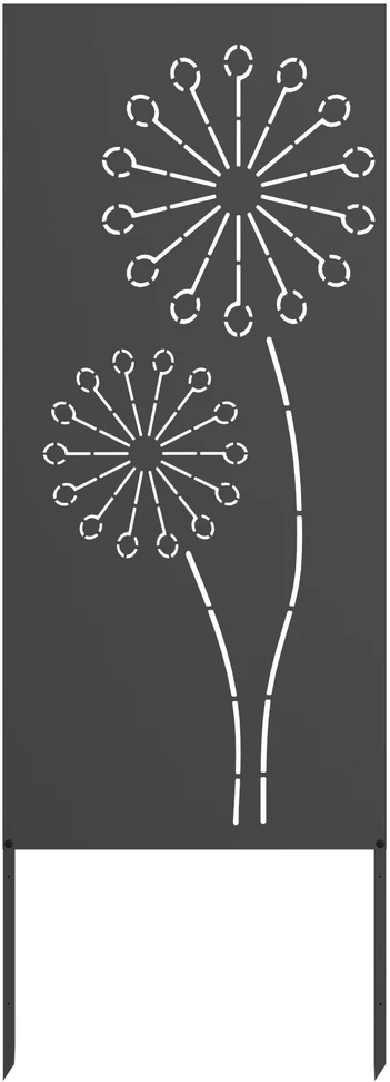 Sodo privatumo ekranas „Fretwork“ Juoda 50 x 140 cm
