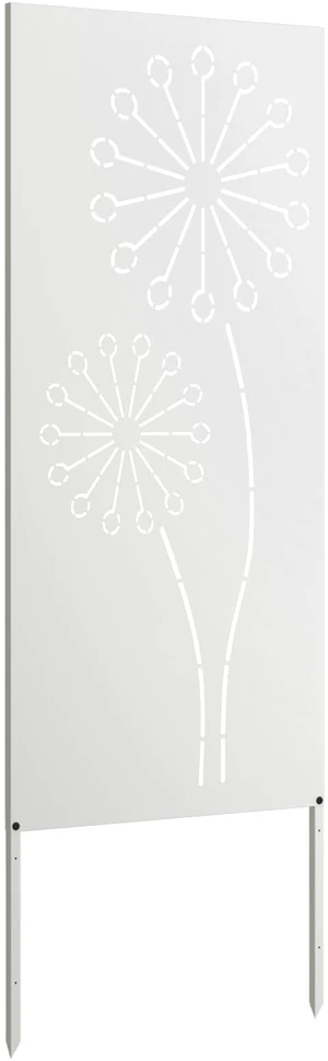 Sodo privatumo ekranas „Fretwork“ Balta 50 x 140 cm