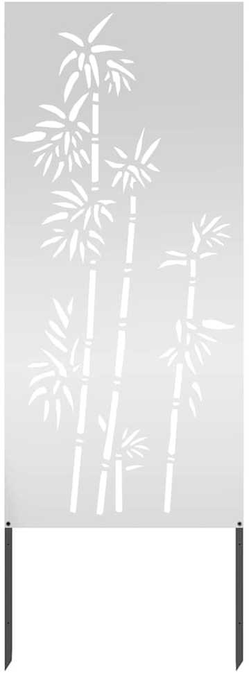 Sodo privatumo ekranas Gėlių Sidabro 50 x 140 cm