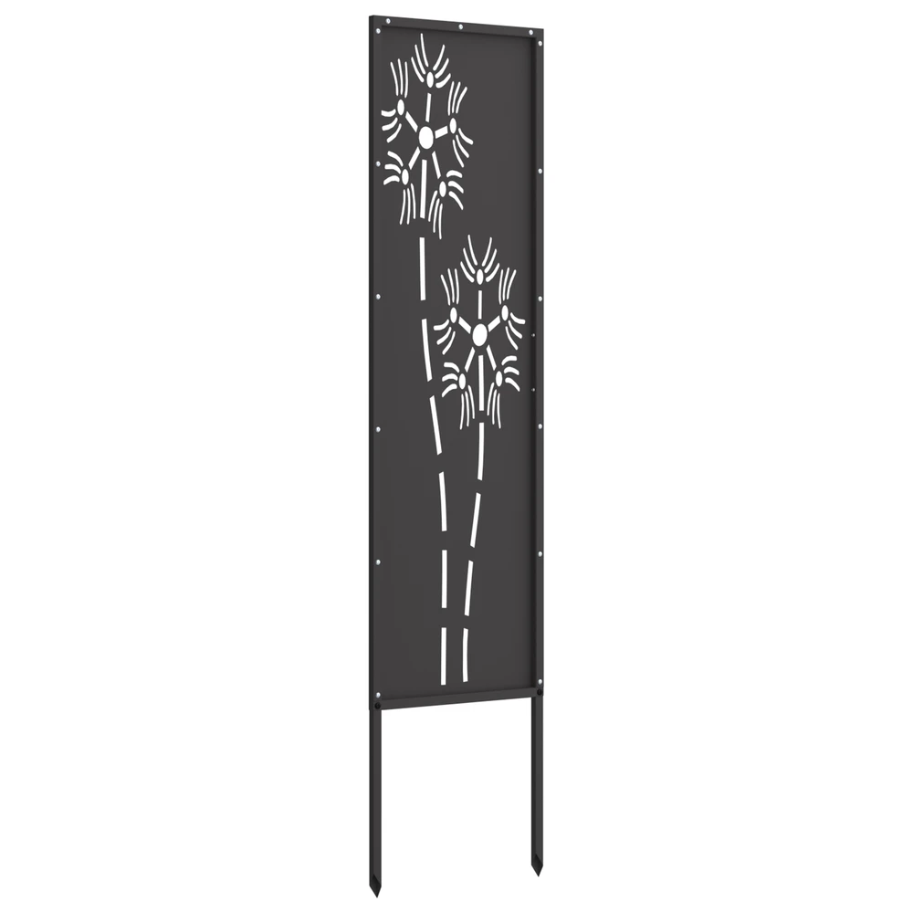 Sodo privatumo ekranas „Fretwork“ Juoda 32 x 140 cm