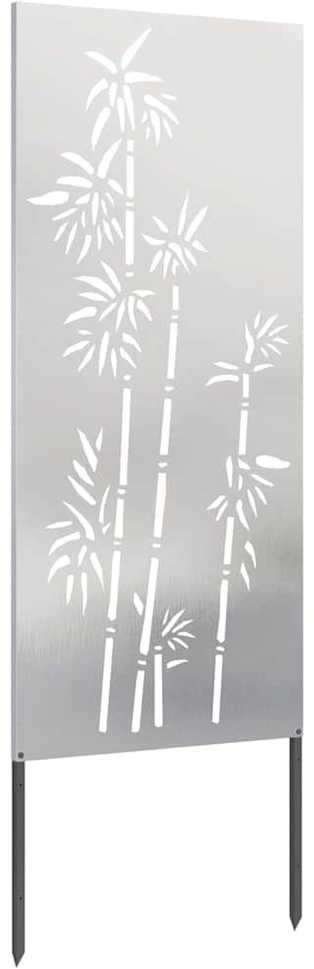 Sodo privatumo ekranas Sidabro 50 x 140 cm Nerūdijantis plienas