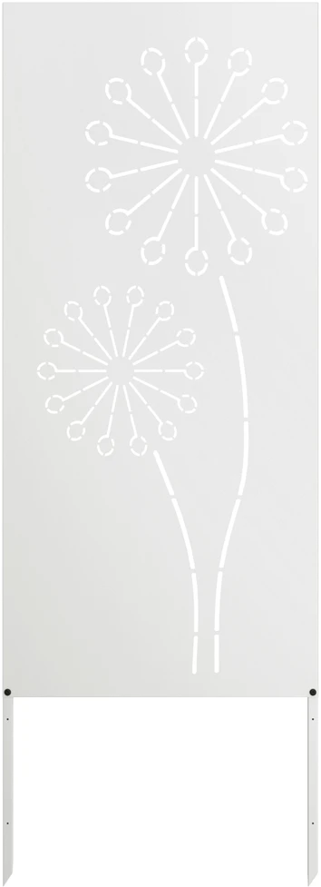 Sodo privatumo ekranas „Fretwork“ Balta 50 x 140 cm