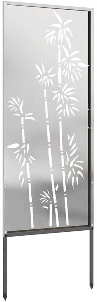 Sodo privatumo ekranas Sidabro 50 x 140 cm Nerūdijantis plienas