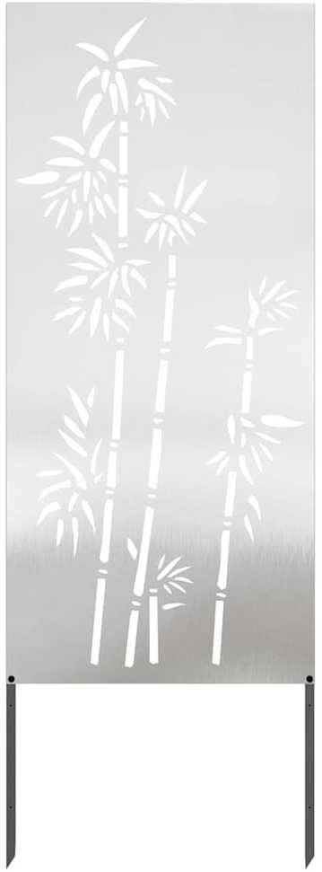 Sodo privatumo ekranas Sidabro 50 x 140 cm Nerūdijantis plienas