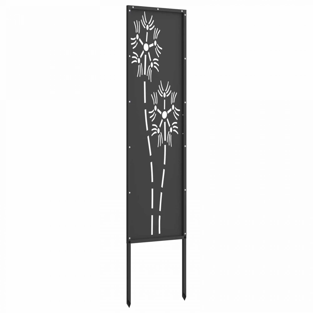 Sodo privatumo ekranas „Fretwork“ Juoda 32 x 140 cm