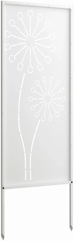 Sodo privatumo ekranas „Fretwork“ Balta 50 x 140 cm