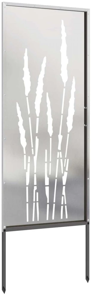 Sodo privatumo ekranas Sidabro 50 x 140 cm Nerūdijantis plienas