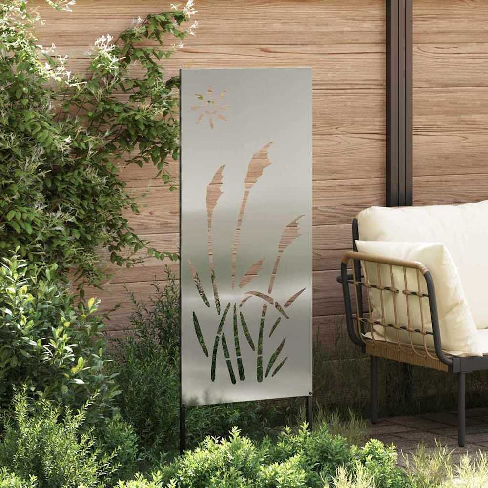 Sodo privatumo ekranas „Fretwork“ Sidabro 50 x 140 cm