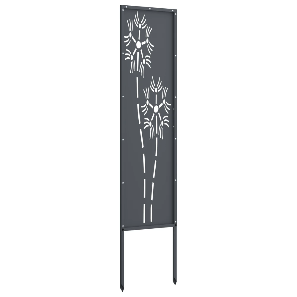 Sodo privatumo ekranas „Fretwork“ antracito spalvos 32 x 140 cm