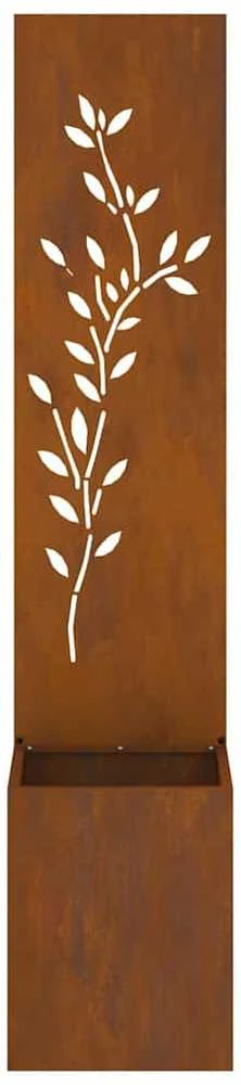 Sodo privatumo ekranas Gėlių Rūdijanti 32 x 32 x 150 cm