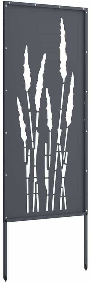 Sodo privatumo ekranas Gėlių Antracitas 50 x 140 cm