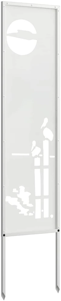 Sodo privatumo ekranas „Fretwork“ Balta 32 x 140 cm