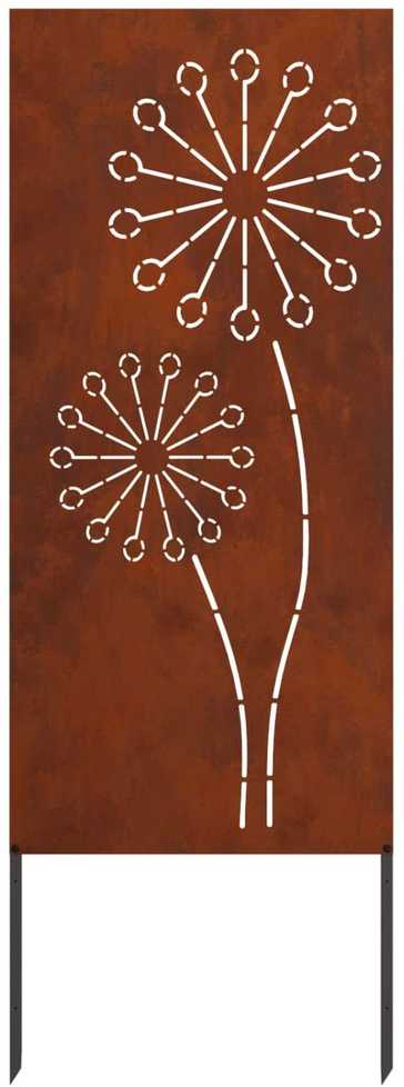 Nuotraukų rėmelis Sodo privatumo ekranas „Fretwork“ Rūdijanti 50 x 140 cm