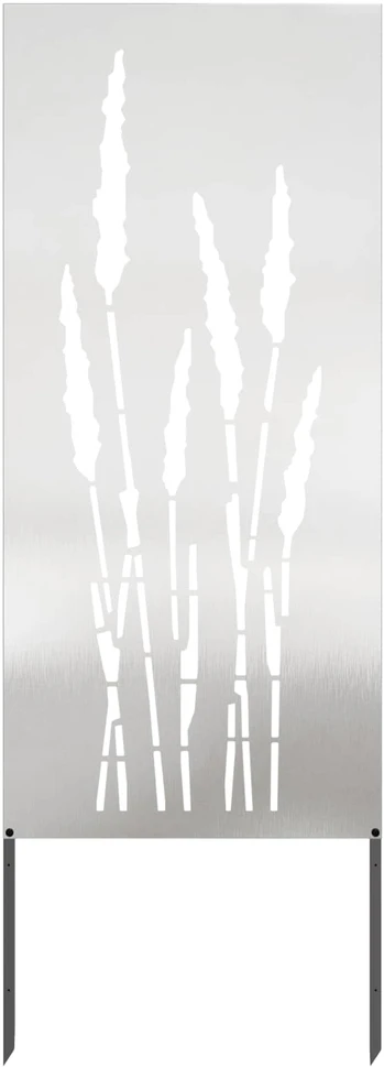 Sodo privatumo ekranas Sidabro 50 x 140 cm Nerūdijantis plienas