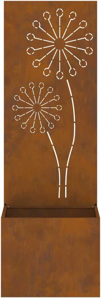 Sodo privatumo ekranas „Fretwork“ Rūdijanti 50 x 32 x 150 cm