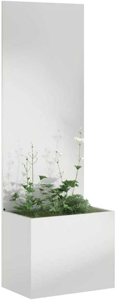Sodo privatumo ekranas „Fretwork“ Sidabro 50 x 32 x 150 cm