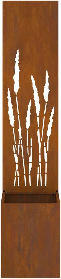 Sodo privatumo ekranas „Fretwork“ Rūdijanti 32 x 32 x 150 cm