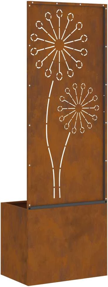 Sodo privatumo ekranas „Fretwork“ Rūdijanti 50 x 32 x 150 cm